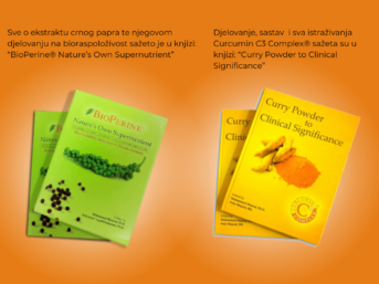Knjige o BioPerinu I Curcumin C3 Complexu, njihova djelovanja, sastav i bioraspoloživost