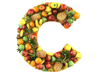 Znak C načinjen od voća