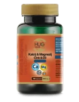 Packshot Hug Your Life Kalcij, Magnezij, Cink & D3 dodatka prehrani
