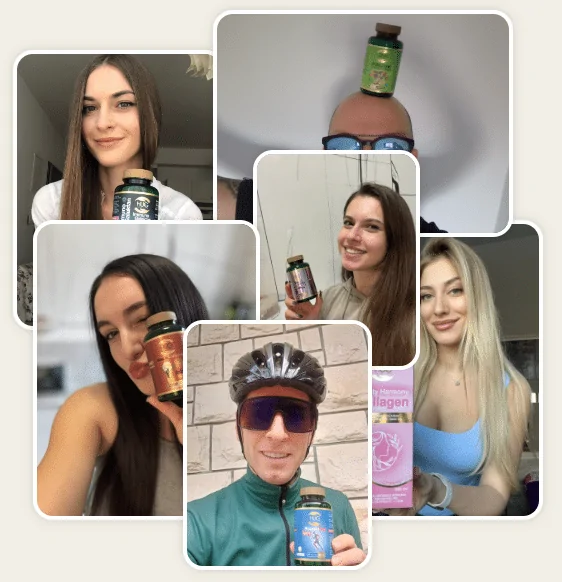 Slike kupaca s Hug Your Life dodatcima prehrani