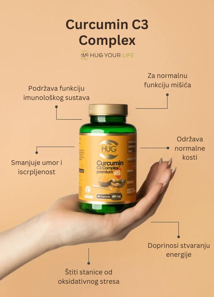 Benefiti Hug Your Life Kurkumin C3 Kompleksa dodatka prehrani