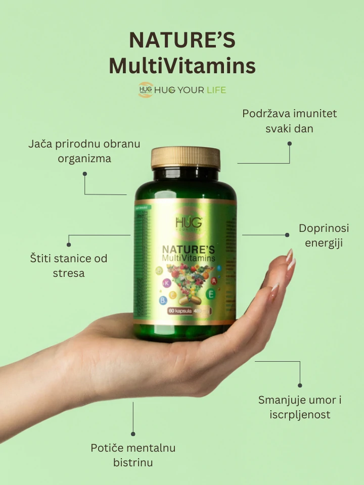Benefiti Hug Your Life NATURE'S MultiVitamins dodatka prehrani